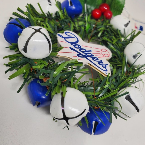 MLB Los Angeles Dodgers Christmas Wreath Ornament MG1 - Picture 2 of 3